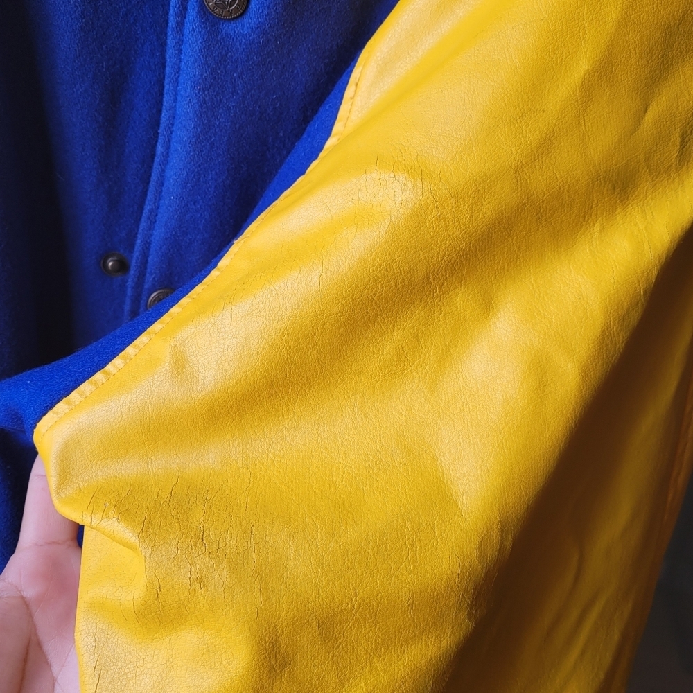 Vintage Steve & Barry’s Navy University Jacket Mens Exrta Large XL Lettermans - Picture 16 of 16